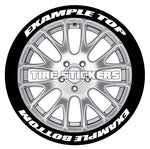 Custom Temporary Decal Tire Lettering Kit