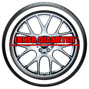 Custom Permanent Raised Rubber Tire Lettering Kit - Line Accent