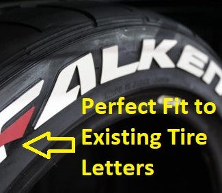 Perfect Match Tire Lettering (Permanent Raised Rubber) – Muscle Tire ...