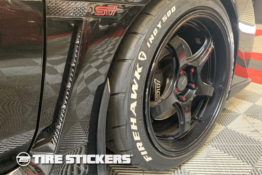 Perfect Match Tire Lettering (Permanent Raised Rubber)
