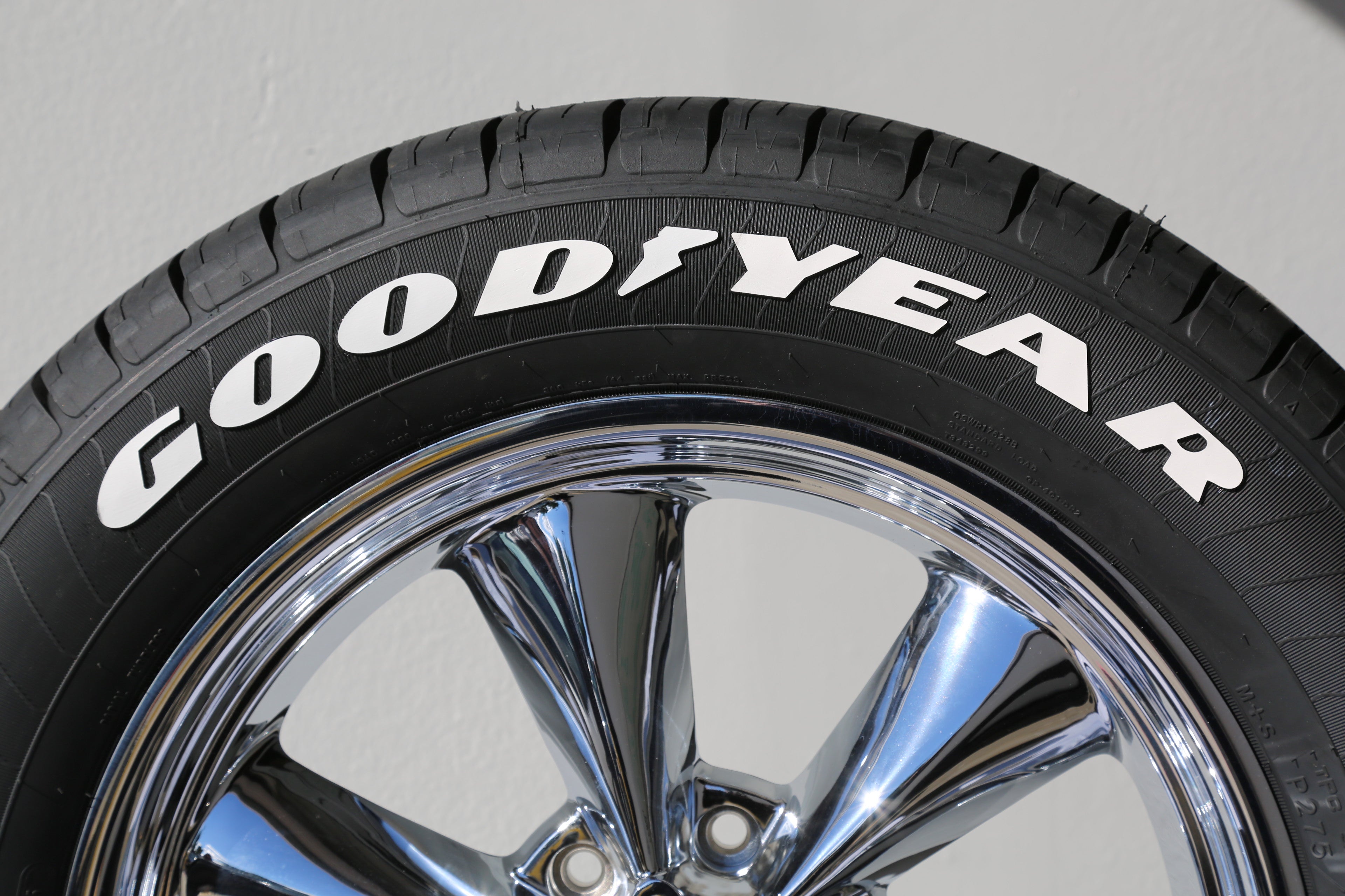 GOODYEAR - White Tire Letters - Tire Lettering Kit